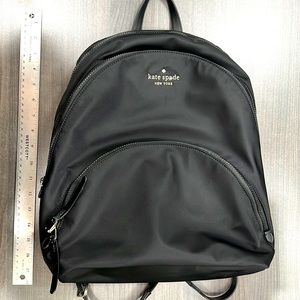 Black Kate spade three pocket book bag